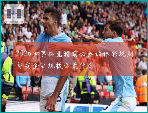 2026世界杯竞猜前必知的体彩规则与安全合规提示是什么